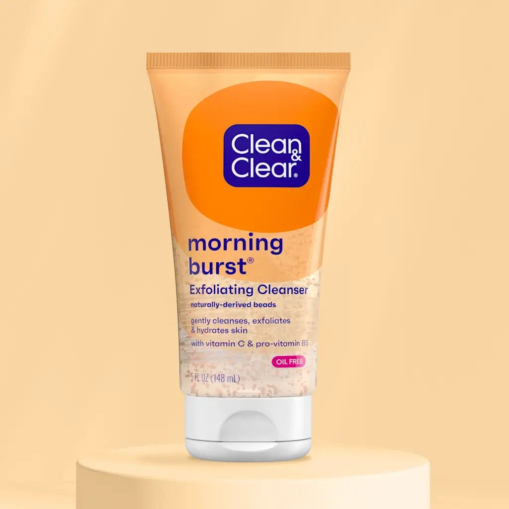 CLEAN & CLEAR Morning Burst Facial Scrub, Original 1 oz (Pack of 6