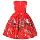 thumbnail image 4 of Vestido Para Niñas, Ropa Para Niñas, Cosplay De Navidad, Falda Larga, Estampado De Papá Noel, Vestido De Princesa, Falda De Actuación Con Lazo Odeerbi LM103-1240, 4 of 9