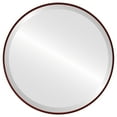 thumbnail image 1 of Singapore Framed Round Mirror - Black Cherry - 15" x 15", 1 of 7