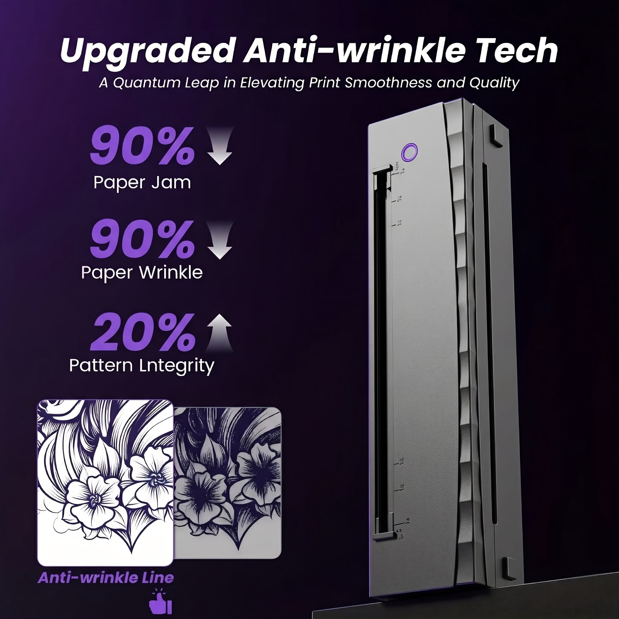 2026 New Inkless A4 Thermal Printer, Document Printer And Tattoo Transfer Printer, Wireless Thermal Printer Compatible with Smartphones And Tablets, Suitable for Thermal Paper/Tattoo Transfer Paper