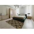 thumbnail image 5 of Ahgly Company Machine Washable Indoor Rectangle Transitional Black Brown Area Rugs, 5' x 7', 5 of 7