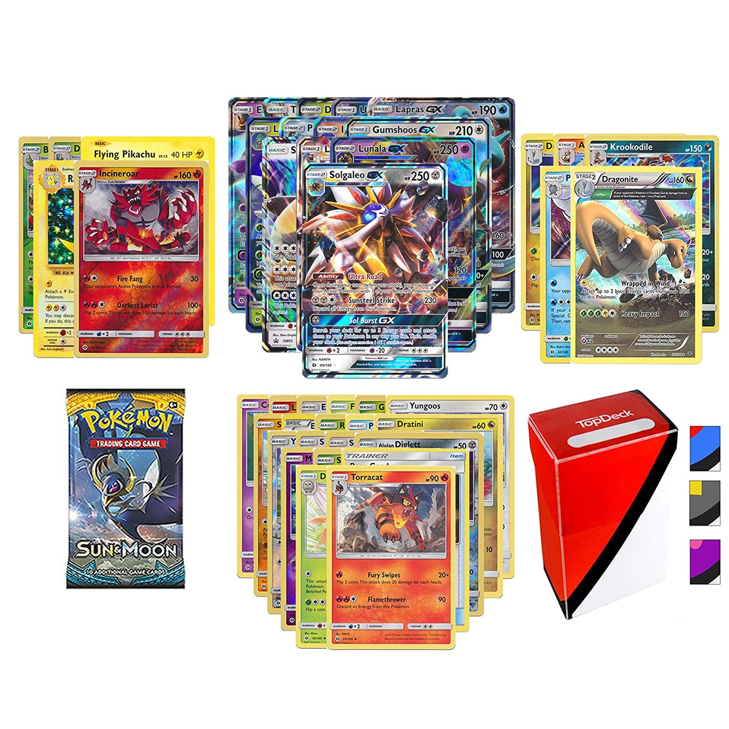 Pokemon GX Guaranteed with Sun and Moon Booster Pack, 5 ...