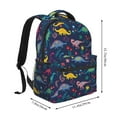 thumbnail image 2 of Disketp Dinosaur Flowers Mochila Estampada para Hombre y Mujer – Mochila Ligera Clásica con Múltiples Bolsillos para Universidad, Trabajo y Viajes-One Size, 2 of 5