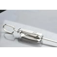 thumbnail image 3 of KNACK - 8-Pack 17" Flat Grill, Bbq Stainless Steel Shish Kebab Skewers With Push Bar, 3 of 6