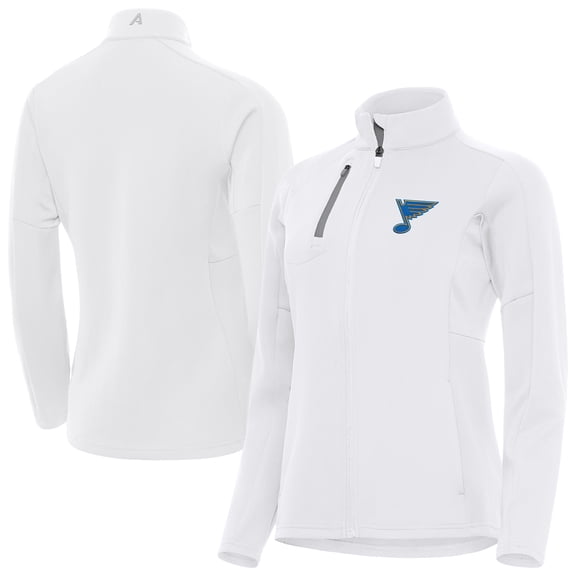 Women's Antigua White St. Louis Blues Generation Full-Zip Jacket