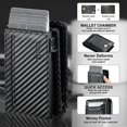 thumbnail image 4 of Tarjetero Furid Smart Wallet RFID de fibra de carbono para hombre, 4 of 7