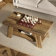 thumbnail image 7 of Tribesigns Farmhouse Coffee Table, 47.24" Rectangular Rustic Coffee Tables for Living Room for Apartment, Home, 7 of 7