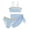 J#1-Sky Blue, variant on Bosanter Swimsuit For Girls 3 Piece Tankini Bathing Suit Set Solid Cover Ups Beach Skirt Swimsuit Set Cute Bikini Swimwear, White 10-11Y