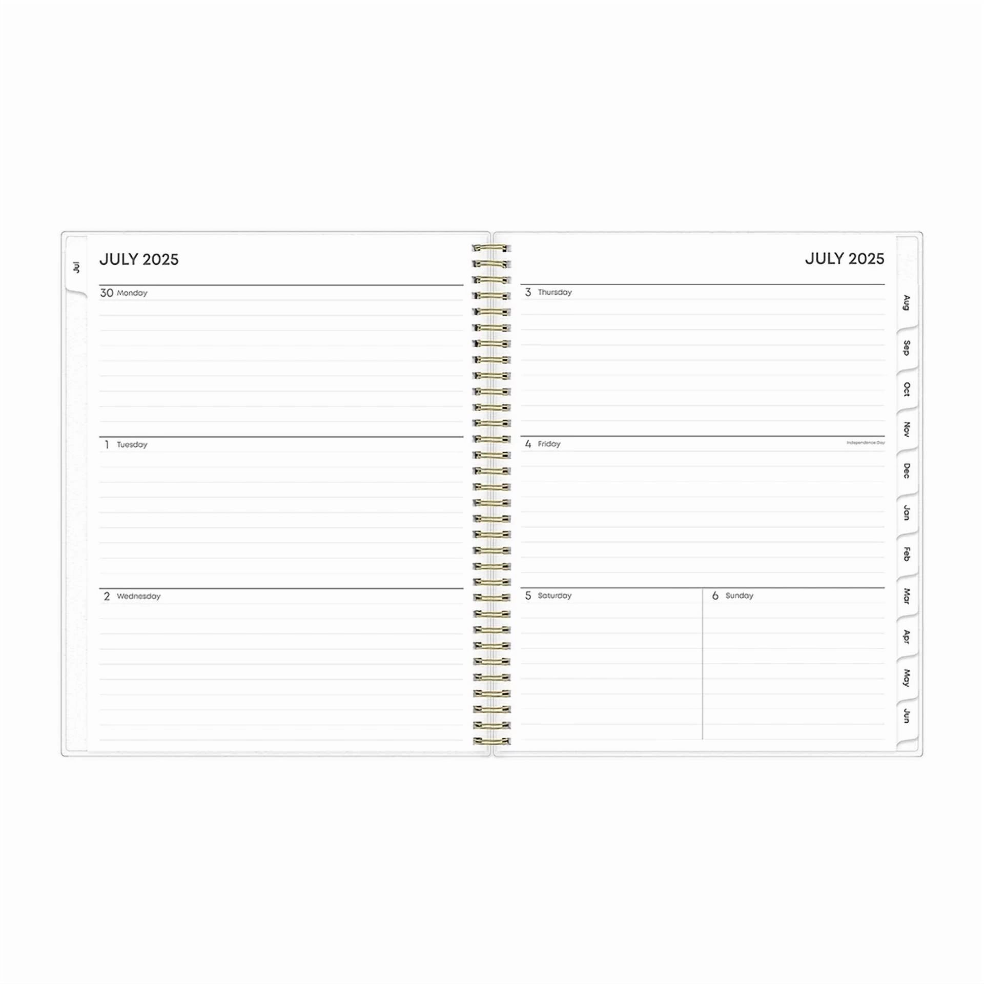 2025-2026 Blue Sky Gemma 8.5" X 11" Academic Year Weekly & Monthly Planner