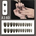 thumbnail image 4 of 24pcs Faux Clou Patch Réutilisable Pleine Couverture Faux Ongles Brillants Conseils pour la Presse de Conception Décorée sur Ongles Art Fausse Extension Pointe, 4 of 4