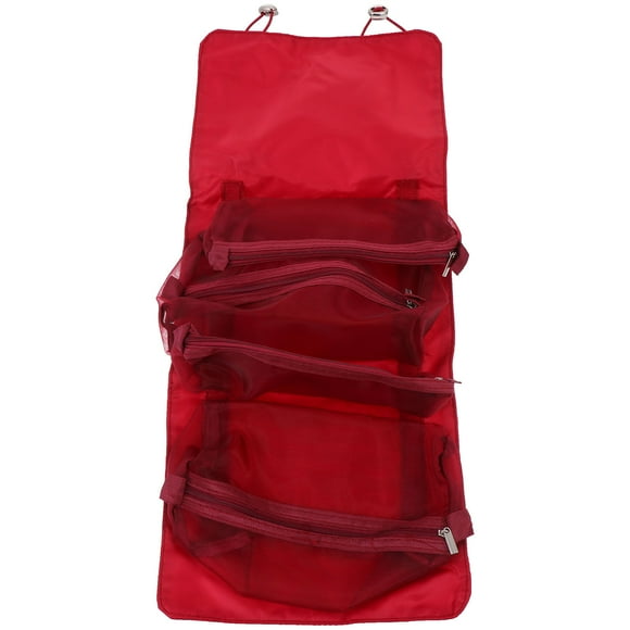 AURARMLET 1Ud Bolsa De Colgante Rojo Ideal Para Almacenar Cosméticos Y De Higiene