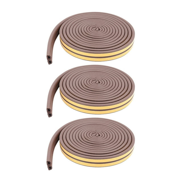 MasteelfCA 3 Rouleaux Bandes Adhésives Anti-Collision pour Porte et Fenêtre (Marron)