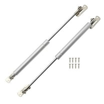 Unique Bargains 2 Set 27lb/120N 12inch/285mm Lift Supports Struts Silver Tone for Car Truck RV