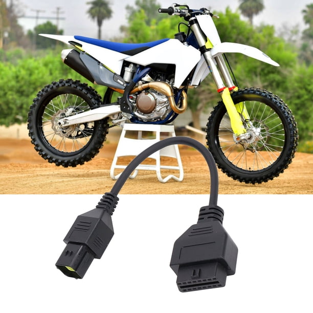 Cable De Escáner OBD2, Adaptador De Diagnóstico OBD2 Universal Estable De 6 Pines De Alta Precisión Práctico Para Motocicleta
