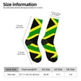 thumbnail image 3 of Women Colorful Crew Socks Jamaican Flag Novelty Fun Socks For Mens, 3 of 7