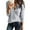 Gray, variant on Sherrylily Women Waffle Knit Henley Tops Casual Long Sleeve V Neck Pullover XS-XL
