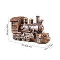 thumbnail image 3 of Leodye Statue Steampunk en Résine Moulée à Froid de Locomotive, Fini Bronze Antique, Train, Cadeaux, 3 of 6