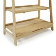 thumbnail image 6 of Camaflexi Mid Century Modern Wooden Bookshelf 3 Tier Open Shelving Unit, Oak 100% Solid Wood, 6 of 10