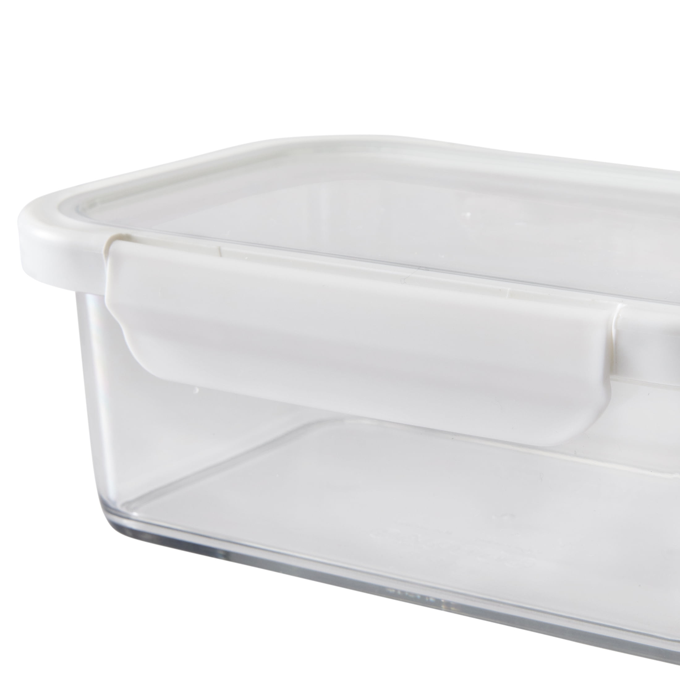(2 pack) Better Homes & Gardens 4Cup Rectangle Tritan Food Storage Container with Tritan Lid. Set of 2, 4 Pieces, Made for Family Meals and Easy Serving