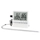 thumbnail image 2 of Termómetro de alimentos Sonda de acero inoxidable LCD Pantalla digital Lectura instantánea con soporte de soporte Calibrador de temperatura para carne de barbacoa Horneado Blanco Inevent HA010795-02, 2 of 7