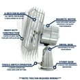 thumbnail image 6 of United Pacific Heavy Duty Chrome 12V Car Fan w/6" Fan Blades, 2 Speed - 1 Fan, 6 of 6