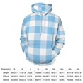 thumbnail image 2 of Blue Gingham Pattern 3d Sweatshirts Hoodie Fashion Casual Personality Men's Women Street Hoodie Pullovers Long Sleeve Comfortable Top, 2 of 6