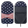thumbnail image 6 of POLERO 1pcs Car Seat Towel Cover Prevent Sweat Stains Waterproof, Compatible with Van Bucket Seat Truck Seat Terry Cloth Car Seat Cover(American Flag), 6 of 7