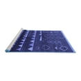 thumbnail image 2 of Ahgly Company Machine Washable Indoor Rectangle Solid Blue Modern Area Rugs, 8' x 12', 2 of 4