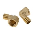 thumbnail image 1 of Accesorios de tubería de latón Unique Bargains 3/4" hembra x 1/2" macho codo con rosca interna y externa 2.01" 2 piezas, 1 of 7
