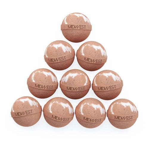 Almond Coconut Luxury Bath Bombs -Set of 10 - Extra Large - 4.5oz