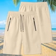 thumbnail image 2 of Thousandth Men's Casual Athletic Shorts Summer Plus Size Biker Shorts Quick Dry Elastic Waist Drawstring Plain Running Shorts Workout Shorts, 2 of 9
