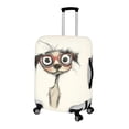 thumbnail image 2 of HELLHERO Stylized Dog Red Glasses Dustproof Luggage Cover for Traveler, All Size Unique Easy Washing Luggage Suitcase Covers, 2 of 7