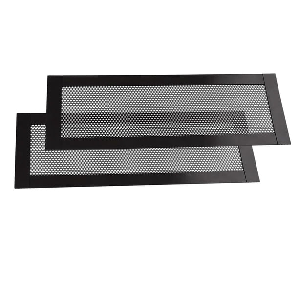 Cubierta de ventilación de piso de PVC de 25,4 x 10,2 cm, malla decorativa versátil para oficina 2 piezas