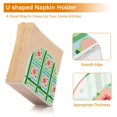 thumbnail image 5 of Yayeee Napkin Holder for Table Kitchen Paper Tissue Organization, Green Blossom Mosaic, 5 of 8