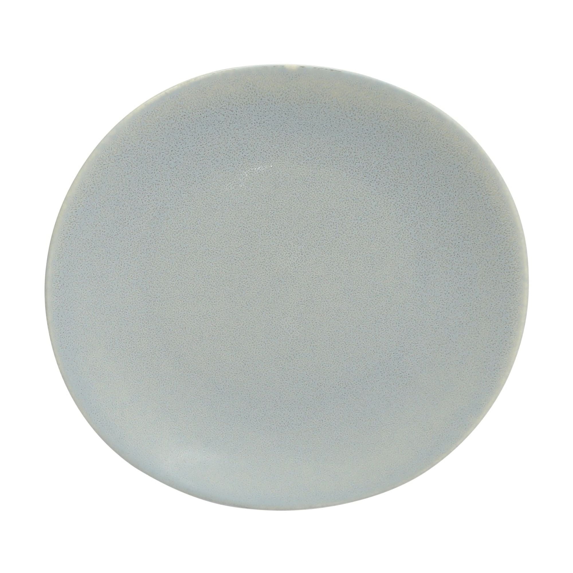 Gibson Elite Zion Mist 16 Piece Stoneware Reactive Glaze (Service for 4) Ceramic Plates and Bowls Modern Organic Dinnerware Set - Blue