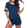 thumbnail image 3 of Womens Pjs Set Short Sleeve Pajama Set for Women, 3 of 6