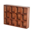 thumbnail image 4 of Lipstore Wooden Display Shelf Collectibles Display Case Wall Mount 12 Grids Multipurpose, 4 of 8