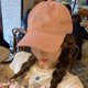 thumbnail image 2 of Gorra de béisbol con lazo rosa para mujer, gorro informal versátil, ajustable, de algodón, Hip-hop, versión coreana, primavera y verano, 2 of 4