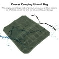 thumbnail image 3 of Canvas Cookware Knife Storage Bag, Portable Tools Travel Bag for Outdoor BBQ, Utensil Organizer with Individual Compartments, Stylish and Compact Design., 3 of 7