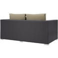 thumbnail image 4 of Modway Convene Outdoor Patio Loveseat in Espresso Mocha, 4 of 5