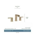 thumbnail image 3 of MOEN 84763BZG Genta 8 in. Widespread Double Handle Bathroom Faucet in Bronzed Gold (Valve Included), 3 of 8