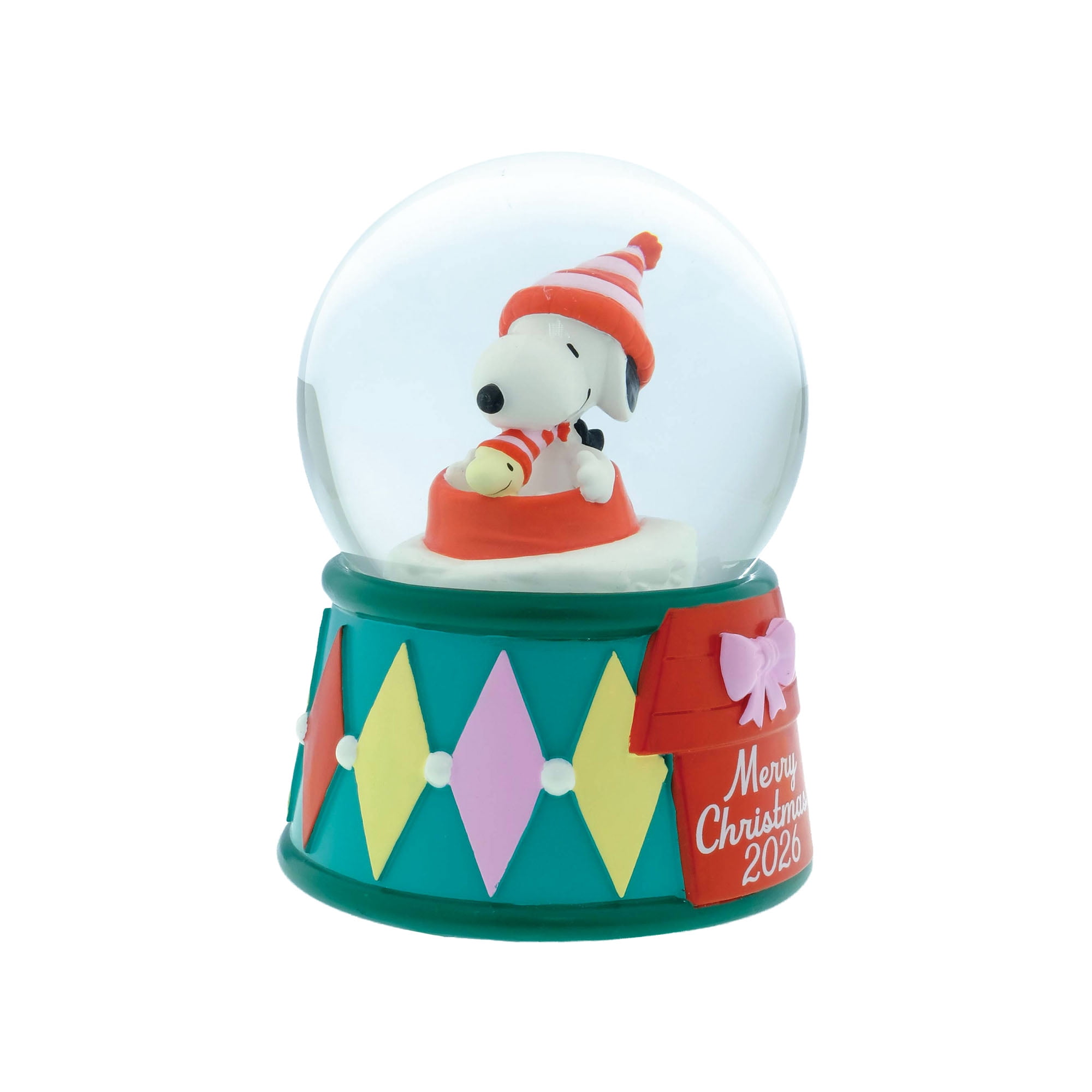 Peanuts Snoopy Christmas Snow Globe – 100mm Tabletop Figure