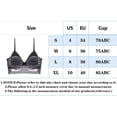 thumbnail image 2 of DuoJiaJ Womens Beautiful Back Underwear French Underwear Big Open Back Beautiful Back U Shaped Bra Summer No Steel Ring Ultra Thin Bud Bra Wireless Bras Black, 2 of 2