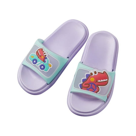 

TUOBARR Summer Savings Clearance! Baby Summer House Slippers Summer Boys And Girls PVC Little Dinosaur Non-slip Children s Slippers