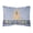 Multicolored, variant on English Bulldog Grey Brindle Welcome Canvas Fabric Decorative Pillow