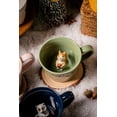 thumbnail image 2 of Vaso de cerámica DihoClub Squirrel 3D Animal Inside, 350 ml, color verde claro, 2 of 9