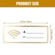 thumbnail image 3 of Letrero Wifi blanco de acrílico decorativo para pared, recordatorio de cobertura de red, adornos de señalización inalámbrica para oficina, contraseña, 3 of 4
