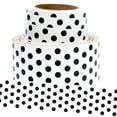 thumbnail image 1 of Youngever 52.5 ft Bulletin Board Borders Confetti Border for Classroom Decoration (White Polka Dot Design), 1 of 4