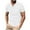 White, variant on Men's Muscle T-Shirt Stretch Short Sleeve Fitness T-Shirt Casual Slim Fit Henley