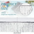 thumbnail image 2 of 10 yardas de flecos de lentejuelas de 9.8 pulgadas, flecos de PVC para coser, borlas de lentejuelas grises para manualidades., 2 of 9